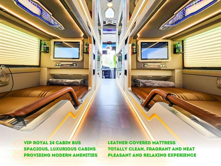 Hanoi - Sapa sleeper luxury bus 24 cabins