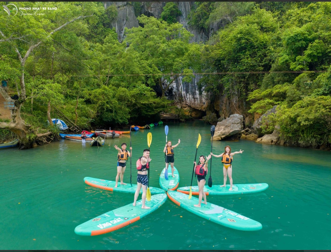 Swimming, Cave exploration, Zipline, Mud bath, Kayaking in Phong Nha Ke Bang
